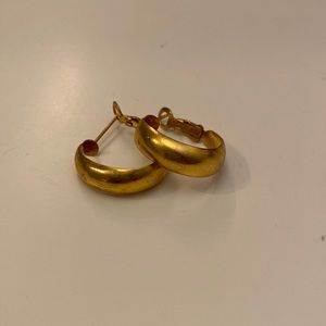 Gold hoop earrings